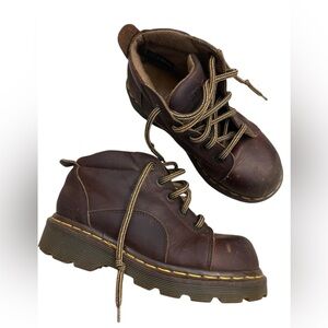 Dr. Martens Vintage 8444 Brown Leather Ankle Boots Made in England